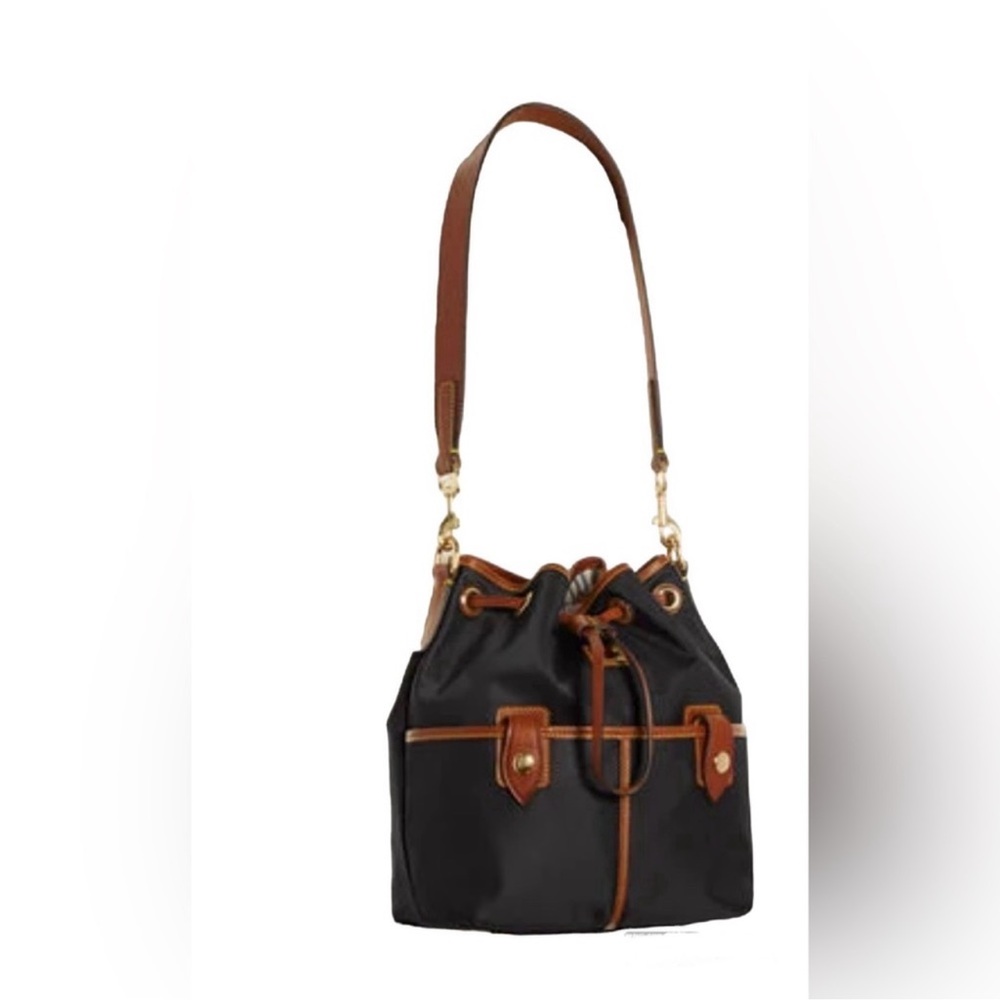 Dooney & Bourke Wayfarer Large Drawstring Nylon Bucket Bag - Picture 14 of 14